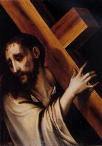 de MORALES Luis, El Divino 1509-1586,Christ carrying the Cross,Sotheby's GB 2003-12-11