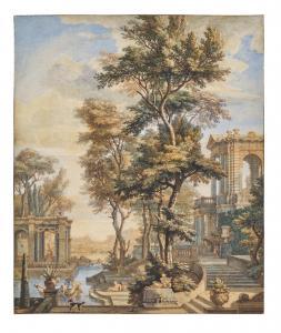 de MOUCHERON Isaac 1667-1744,Pair of Neo-Classical architectural capriccios,Sotheby's GB 2023-07-05