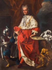 DE MURA Francesco 1696-1782,Ritratto di Guglielmo Ruffo principe di Scilla,1738,Blindarte 2018-05-16