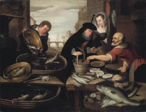 DE MUYSERE Aert 1575-1599,A fish stall,Christie's GB 2012-06-19