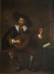 de NETER Laurentius 1600-1650,Mężczyzna grający na lutni,Desa Unicum PL 2016-09-22