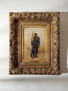 de NEUVILLE Alphonse Marie,Sergent porte fanion d'un bataillon de chasseur à ,1879,Ader 2024-01-25