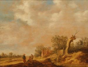 de NEYN Pieter Pietersz. 1597-1639,Paysans près d'un pont de bois,Mercier & Cie FR 2023-06-25