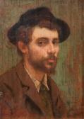 DE NITTIS Giuseppe 1846-1884,Portrait du peintre Bernardo Celentano,Chayette et Cheval FR 2008-06-12