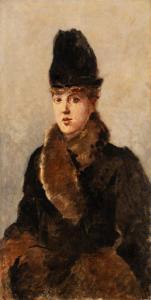 DE NITTIS Giuseppe 1846-1884,Ritratto di parigina,Finarte IT 2024-04-17