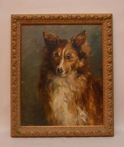 DE NOCKER Francois Pierre Emile (Frans) 1884-1955,Dog Painting,Hood Bill & Sons US 2017-02-07