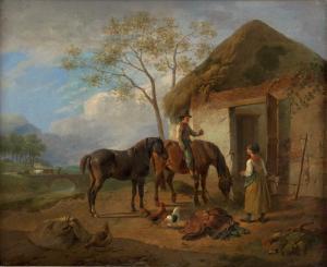 de NOTER Jean Baptiste André 1787-1855,Reiter bei der Rast,1833,Galerie Bassenge DE 2022-12-01