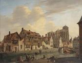 de NOTER Pierre François 1779-1843,A capriccio view of a town in summer,1841,Christie's 2015-06-23