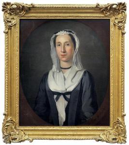 DE NUNE Peter,Portrait of Margaret Oswald, 
Mrs. 
Baird,1747,Clars Auction Gallery US 2010-09-12