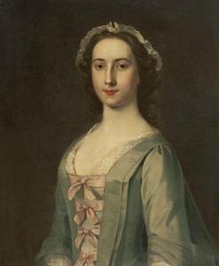 DE NUNE William 1729-1750,Jenny Fall, Lady Anstruther,1747,Bonhams GB 2012-04-19
