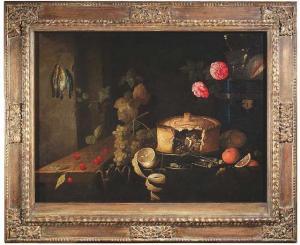 de PAEP Thomas 1628-1670,Still life with cherries, a half-peeled lemon, gra,Nagel DE 2007-09-19