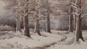 DE PAPE Madeleine 1883,Tree landscape,Mallams GB 2022-01-26