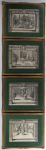 de PASSE Crispijn II 1597-1670,Vier Darstellungen aus der Pariser Reitakademi,1627,Palais Dorotheum 2022-04-14