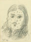 de PERCEVAL John Burgh 1923-2000,Untitled, Portrait of a lady,1979,Mossgreen AU 2013-03-19