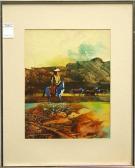 DE PETRIS Giovanni 1890-1940,Cowboy and Scout,Clars Auction Gallery US 2010-02-06