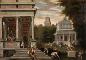 de'Pitati Bonifacio 1487-1553,Scène animée dans un palais,Aguttes FR 2023-11-29