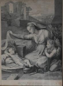 de POILLY François I,Graveur La Sainte Vierge (RAPHAEL (d'après)),Kahn & Associes 2023-05-12