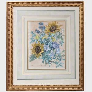 de POILLY Nicolas I 1626-1696,Bouquet de fleurs,Stair Galleries US 2020-11-12