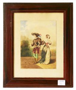 DE PRESEAU L 1800-1800,Couple d'amoureux,1846,Artcurial | Briest - Poulain - F. Tajan FR 2012-09-28