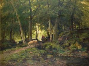 de PRINS Ferdinand 1859-1908,Paysage aux moutons,Campo BE 2008-12-09