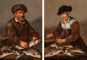 de PUTTER Pieter,A fisherman with his catch of fish; and The fisher,Palais Dorotheum 2021-12-16