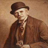 De QUISTGAARD Johan W. Rehling 1877-1962,Portrait of the French painter André ,1925,Bruun Rasmussen 2015-01-26
