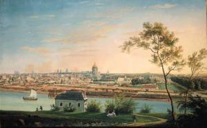 de RANDON Charles, Ing. géogr 1700-1800,A Panoramic View of Paris with the dome of ,1722,Christie's 1998-10-23