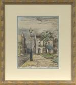 DE REHLING QUISTGAARD Harold Ivar,French Quarter Street Scene,New Orleans Auction 2011-07-30