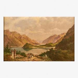 de RICHARDS Frederick Bourg,A View of Lake Como,1880,Rago Arts and Auction Center 2019-11-09