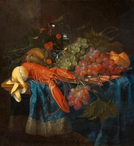 De RING Pieter 1615-1660,Still Life with a Lobster, Lemon, Rummer, Grapes, ,Lempertz DE 2022-05-21