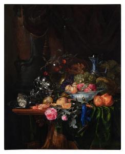 De RING Pieter,Still life with a tazza, pears, plums, a Wan-Li bo,1656,Sotheby's 2023-01-26