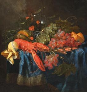 De RING Pieter 1615-1660,Still life with lobster,Galerie Koller CH 2024-03-22