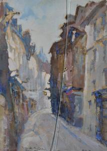 DE ROOY F,Parisian street,1955,Burstow and Hewett GB 2012-02-01