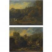 de ROSA Gaetano 1690-1770,A RIVER LANDSCAPE WITH HERDERS AND THEIR CATTLE CR,Sotheby's GB 2008-10-30