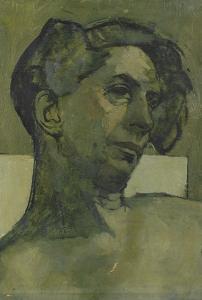de ROSE Gérard 1918-1987,Portrait of Quentin Crisp, head and shoulders,Bonhams GB 2007-11-20