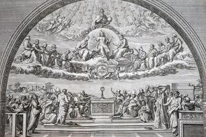 DE ROSSI Domenico 1659-1730,Disputa del Sacramento da Raffello Sanzio,Pirone Casa d'Aste 2022-11-03