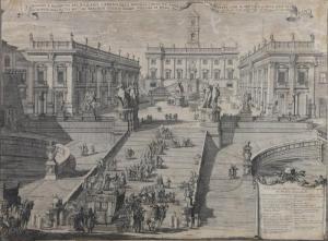 DE ROSSI Domenico 1659-1730,Gruppo di otto vedute romane,Capitolium Art Casa d'Aste IT 2021-07-08