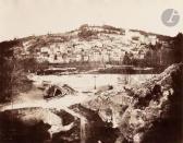 DE ROSTAING Henri Charles Emmanuel 1824-1885,Village de Villeneuve et château de Panisse ,1860,Ader 2022-06-14