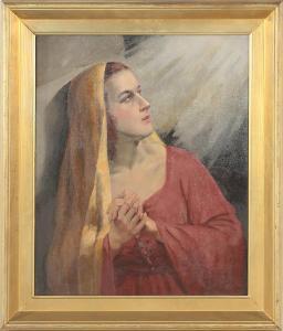 de ROUGEMONT Philippe 1891-1965,Beautiful Maiden,Kamelot Auctions US 2017-11-08