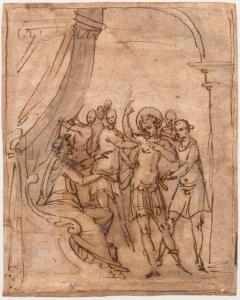 DE RUBIALES Pedro 1511-1582,John the Evangelist before Emperor Domitian,Galerie Koller CH 2018-03-23