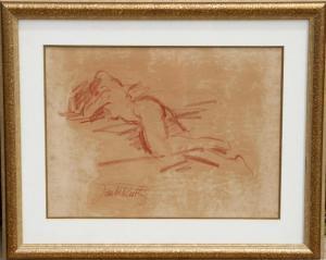 De RUTH Jan 1922-1991,Nude Drawing 7,1965,Ro Gallery US 2024-02-07