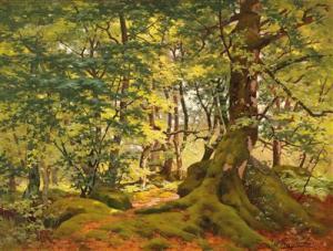 DE RUYSSCHER Joseph,Forest idyll,Palais Dorotheum AT 2016-02-22