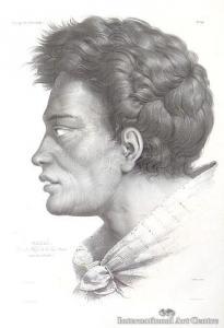 de SAINSON Louis Auguste 1801-1887,Natai Ngapuhi Chief - - from Voyag,1833,International Art Centre 2012-11-22