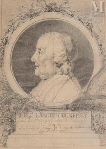 de SAINT AUBIN Augustin 1736-1807,Portrait présumé de profil gauche de Languet de,Millon & Associés 2022-11-24