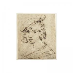 de SAINT IGNY Jean 1600-1650,portrait de jeune homme au béret,1635,Sotheby's GB 2006-06-19