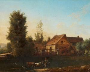 de SAINT MARTIN Paul 1817,Landscape with a Cottage,1895,Lempertz DE 2016-03-16