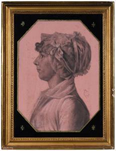 DE SAINT MEMIN Charles B. J. Fevret 1770-1852,Mary Barr Ricketts,1805,Brunk Auctions US 2023-11-18