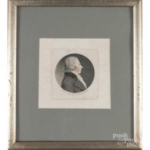 DE SAINT MEMIN Charles B. J. Fevret,portrait of a Philadelphia gentleman,Pook & Pook 2017-06-21