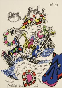 DE SAINT PHALLE Niki,Der Peter, I hope everything will work out well...,1994,Christie's 2011-11-29