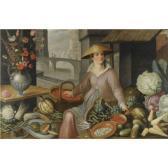 DE SAIVE FRANS,AN ALLEGORY OF AUTUMN: A MARKET STALL NEXT TO A CA,1600,Sotheby's GB 2010-07-08
